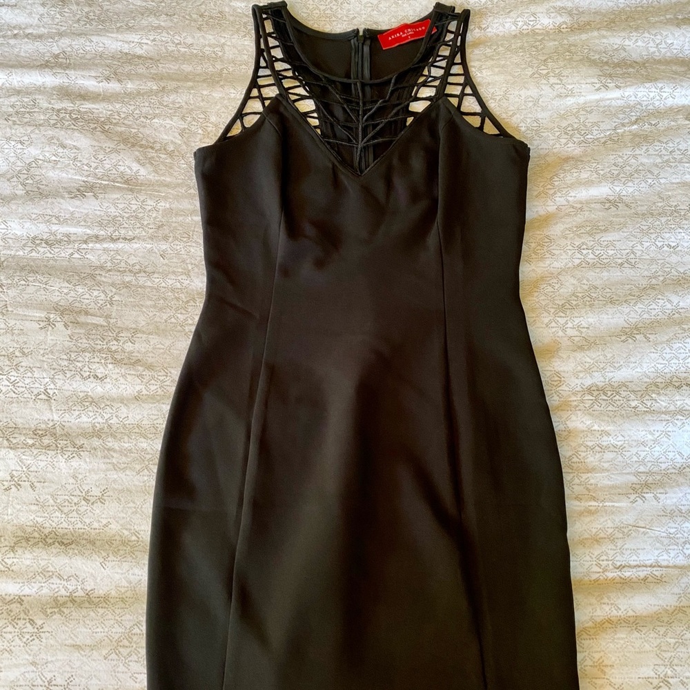 NWOT Akira black caged dress